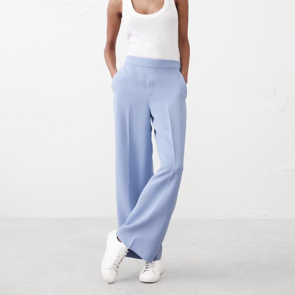 BANANA REPUBLIC FACTORY Hayden Crepe Wide-Leg Pant